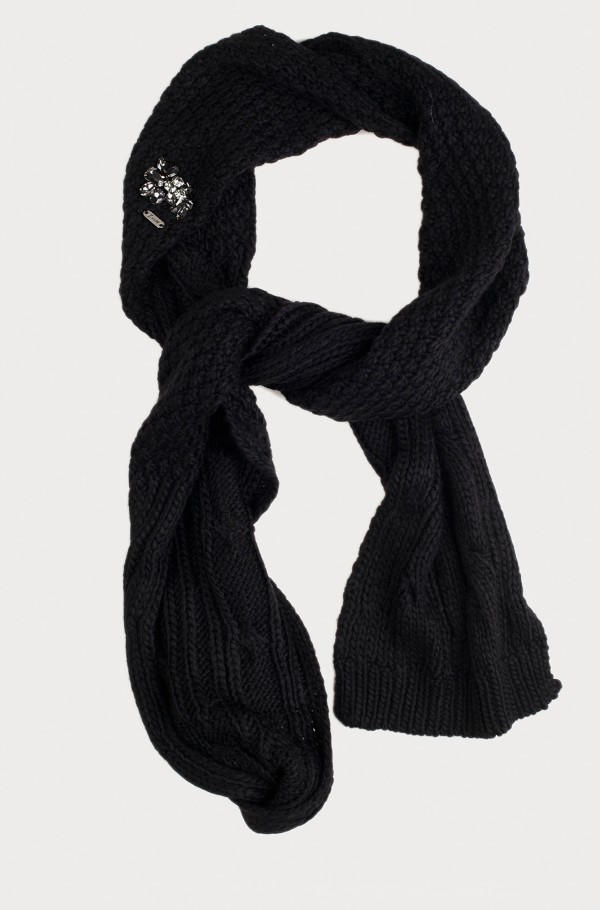 Guess black outlet scarf