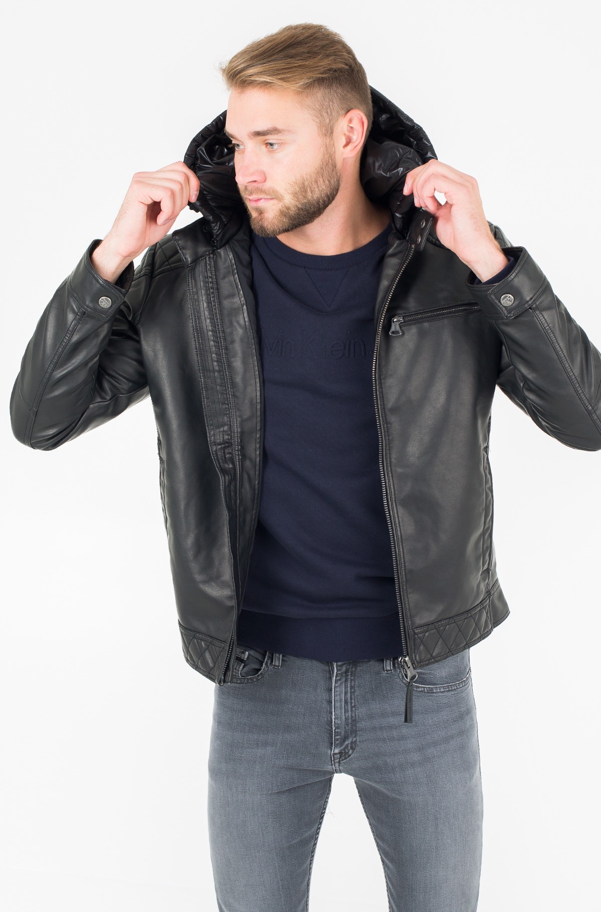 tom tailor leather jacket