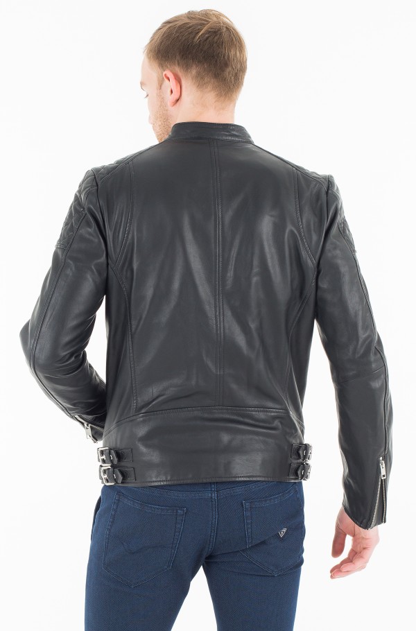 Diesel marton outlet leather jacket