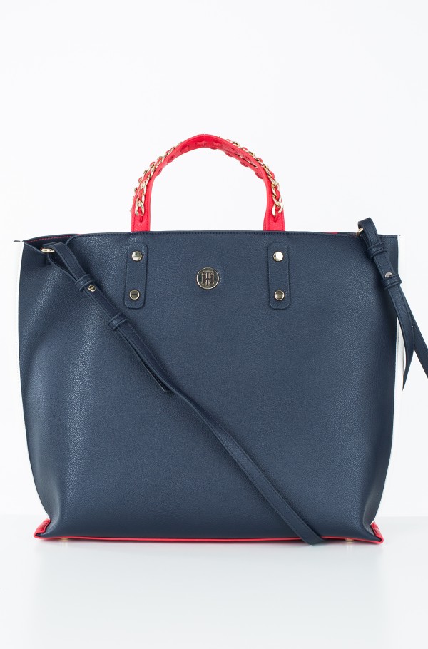 Tommy hilfiger chain online tote bag