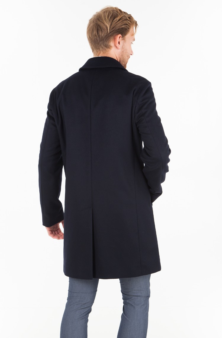 tommy hilfiger wool blend overcoat