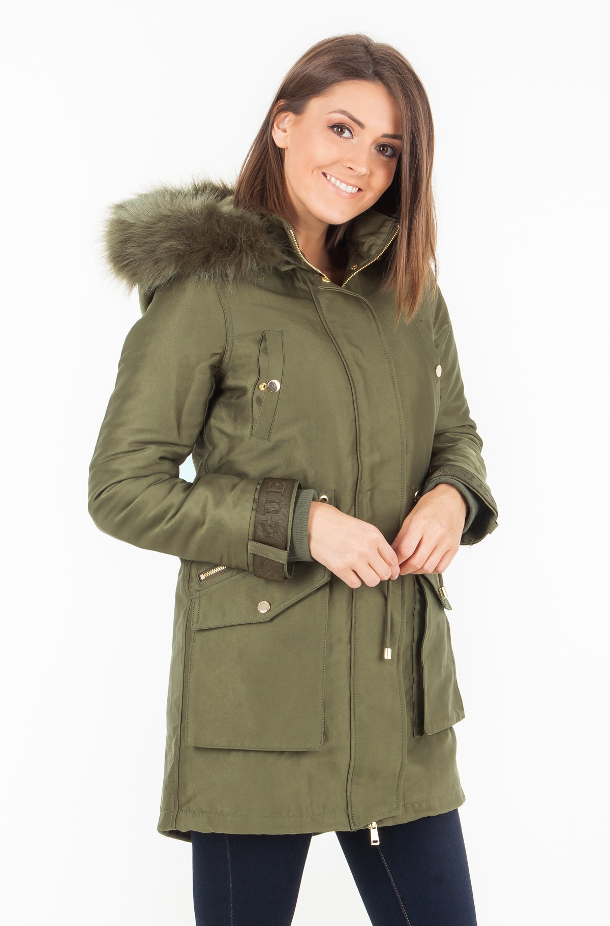 guess women's parkas