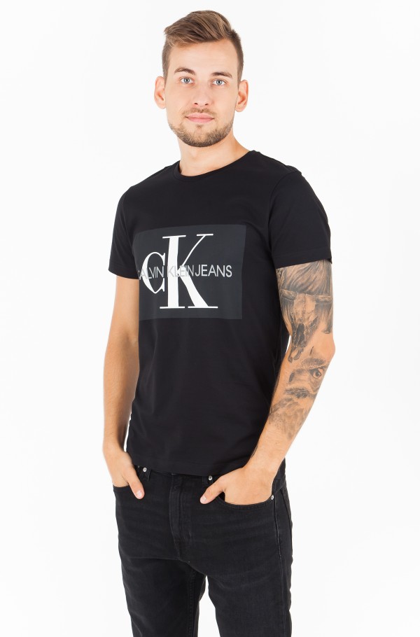 Calvin Klein Jeans Core Monogram Slim Tee In Black