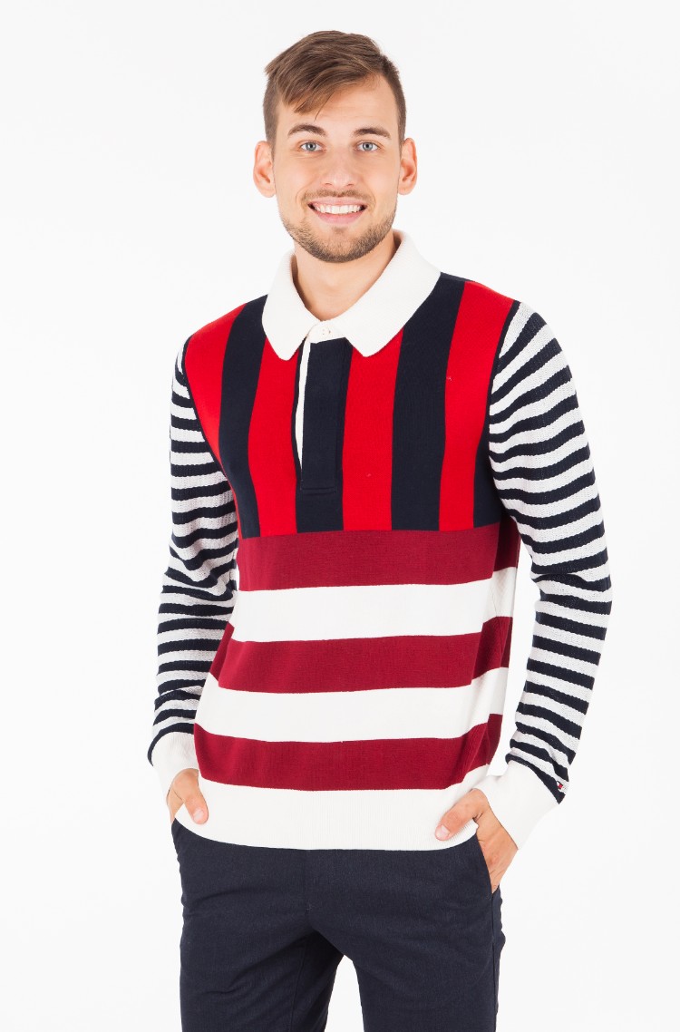 tommy hilfiger relaxed stripe sweatshirt