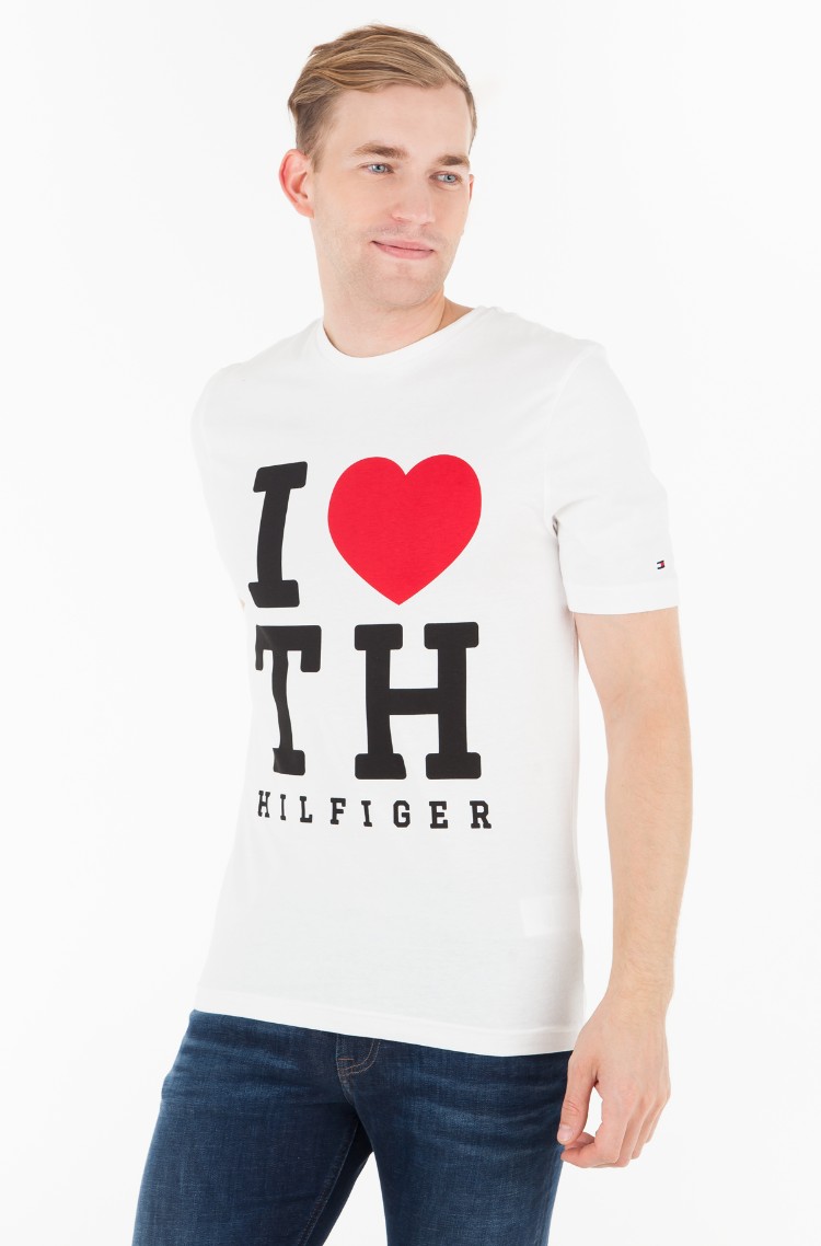 Vivienda Bastante Melodrama T-shirt BIG LOVE FASHION FIT TEE Tommy Hilfiger, Mens Short-sleeved | Denim  Dream E-pood