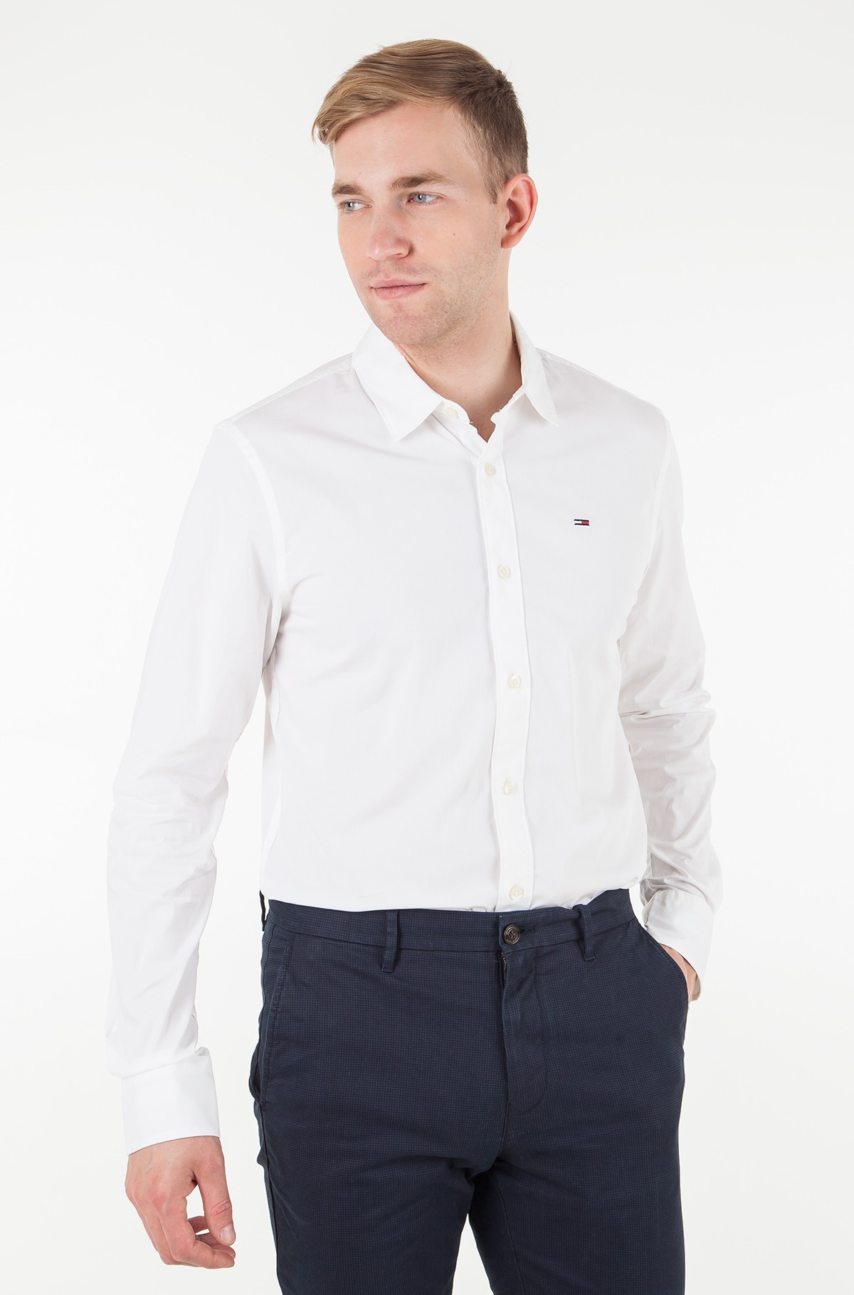 tommy jeans original stretch shirt