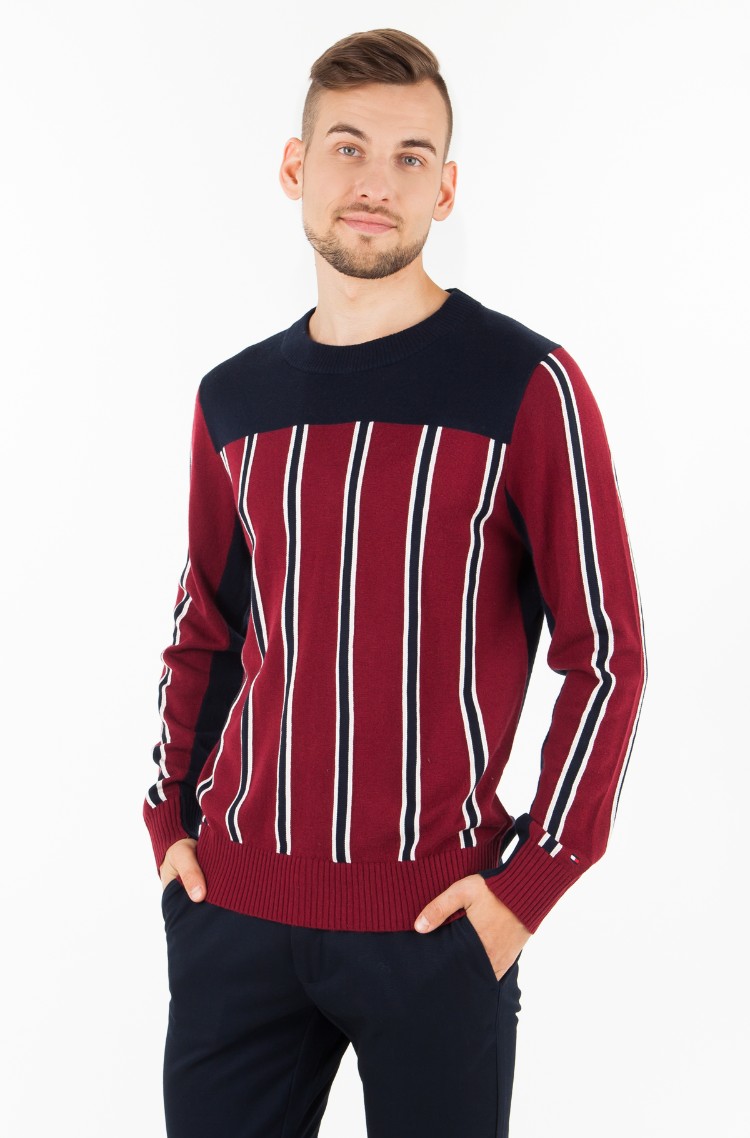 Sweater REGIMENTAL BLOCK STRIPED CNECK Tommy Hilfiger, Sweater REGIMENTAL BLOCK STRIPED CNECK Tommy Hilfiger, Knitwear | Denim e-store