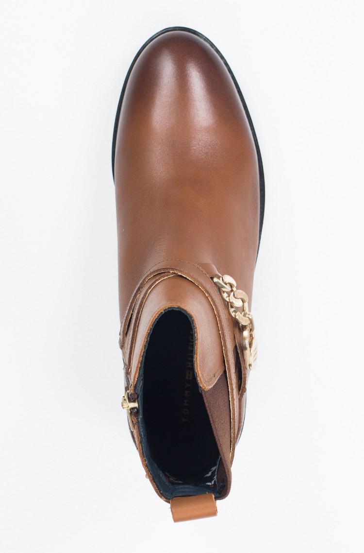 tommy hilfiger chain bootie