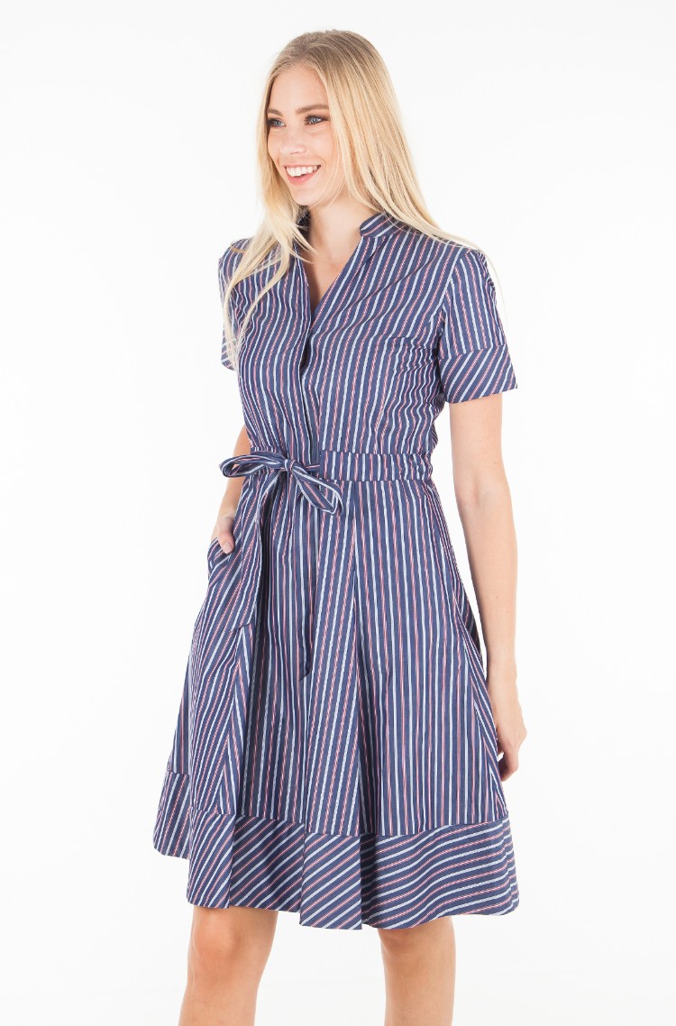 white christmas dresses Ramy Brook Women's Marine Printed Denim Sleeveless Midi Dress - Blue main image 1