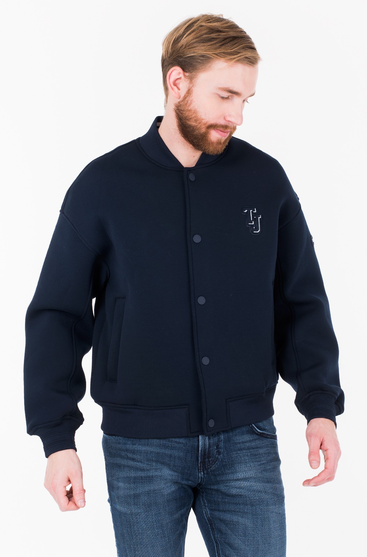 tommy jeans outline logo scuba bomber jacket