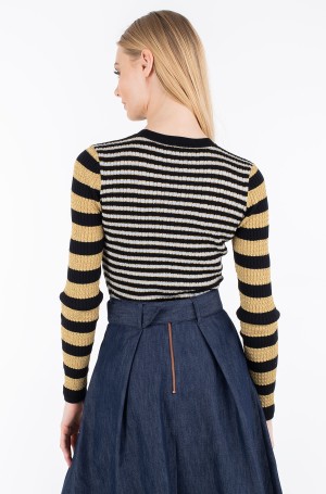 Džemperis ZENDAYA STRIPE LUREX TOP LS-2