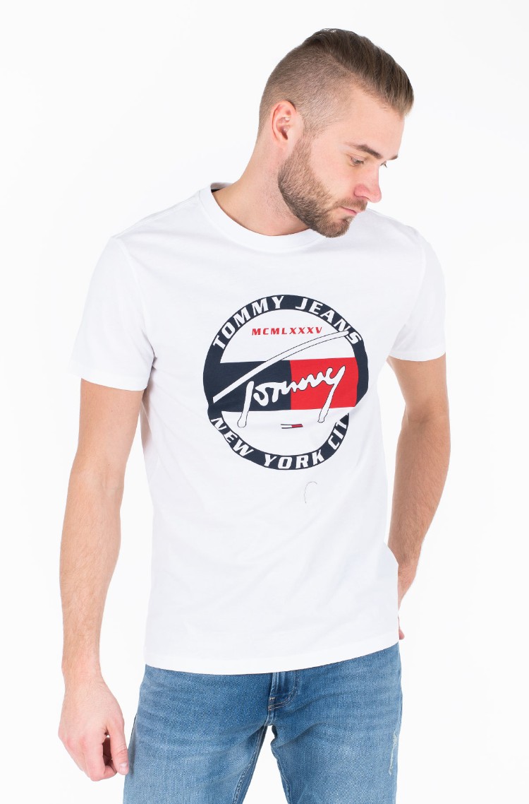 tommy jeans circle logo t shirt
