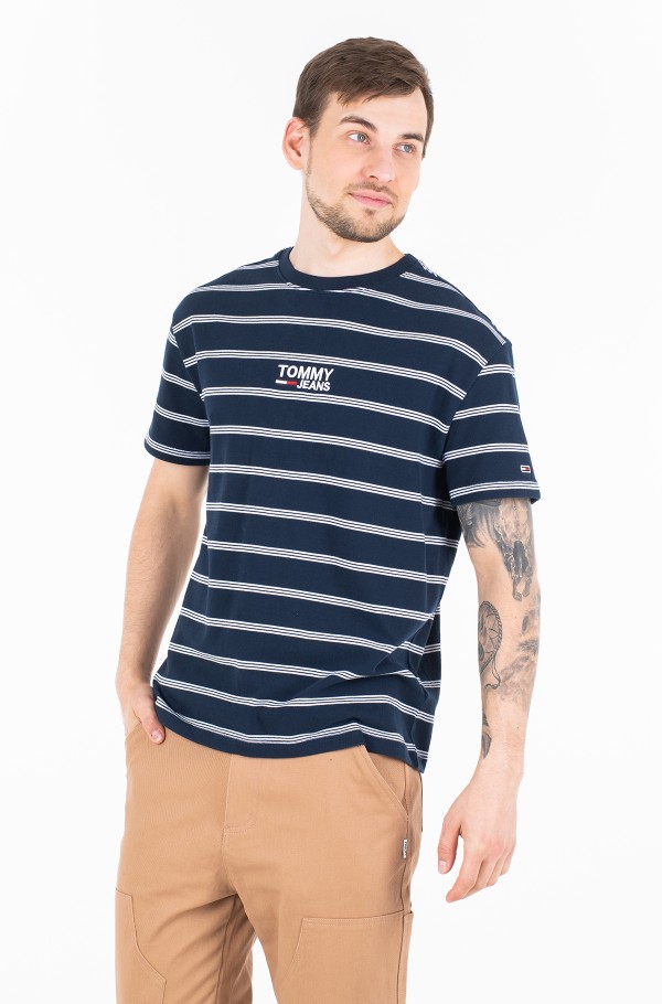 Tommy signature best sale stripe tee