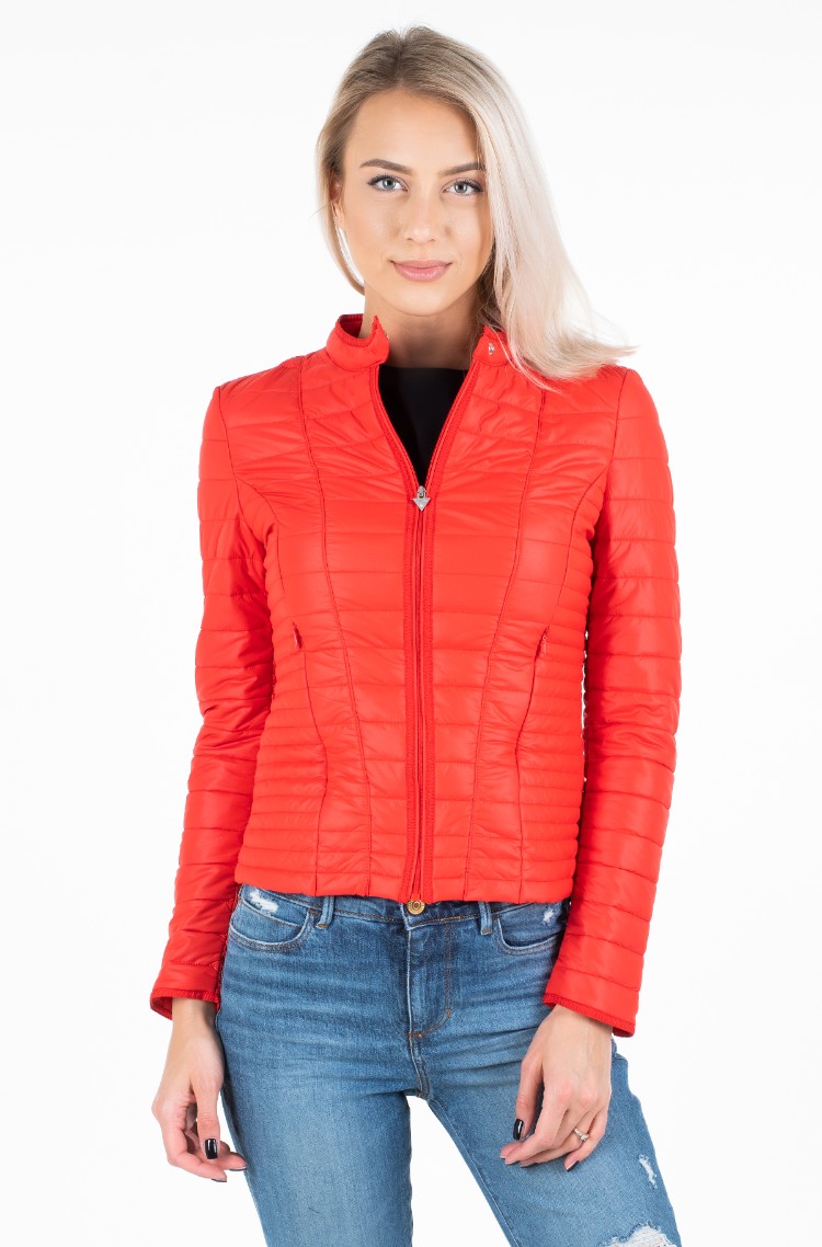 guess red jacket womens
