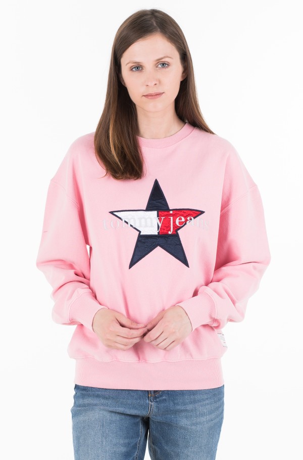 Tommy jeans summer hot sale logo sweatshirt