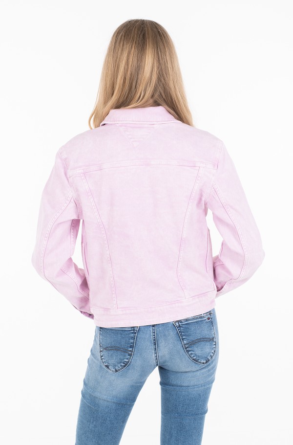 Tommy hilfiger pink denim on sale jacket