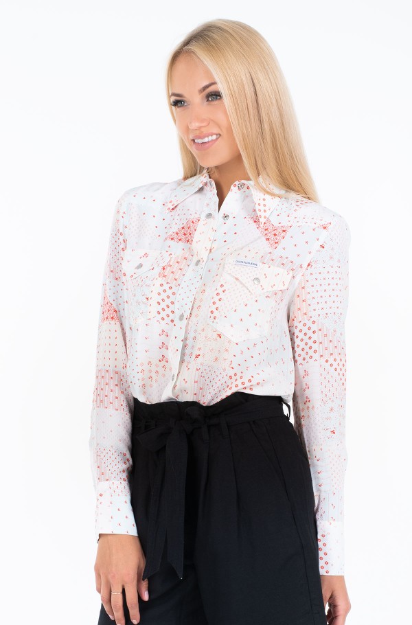 calvin klein western shirt