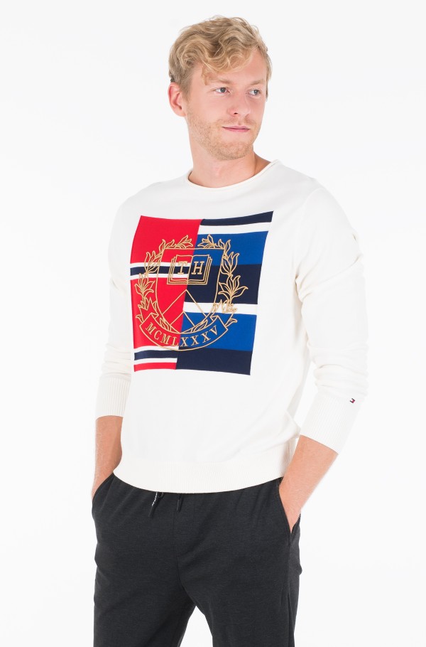 KNITTED GRAPHIC SWEATER
