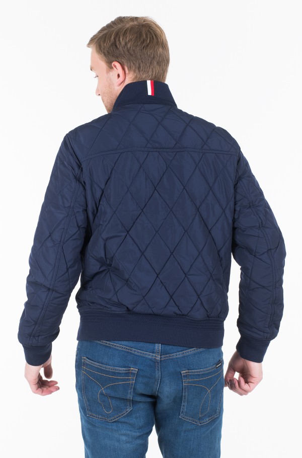 DIAMOND QUILTED BOMBER-hover
