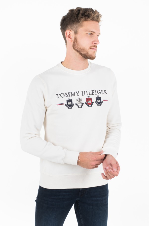 Tommy crest outlet sweatshirt