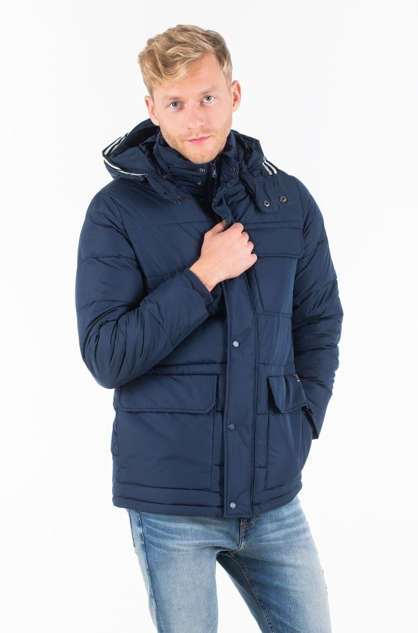 FAUX DOWN HOODED PARKA