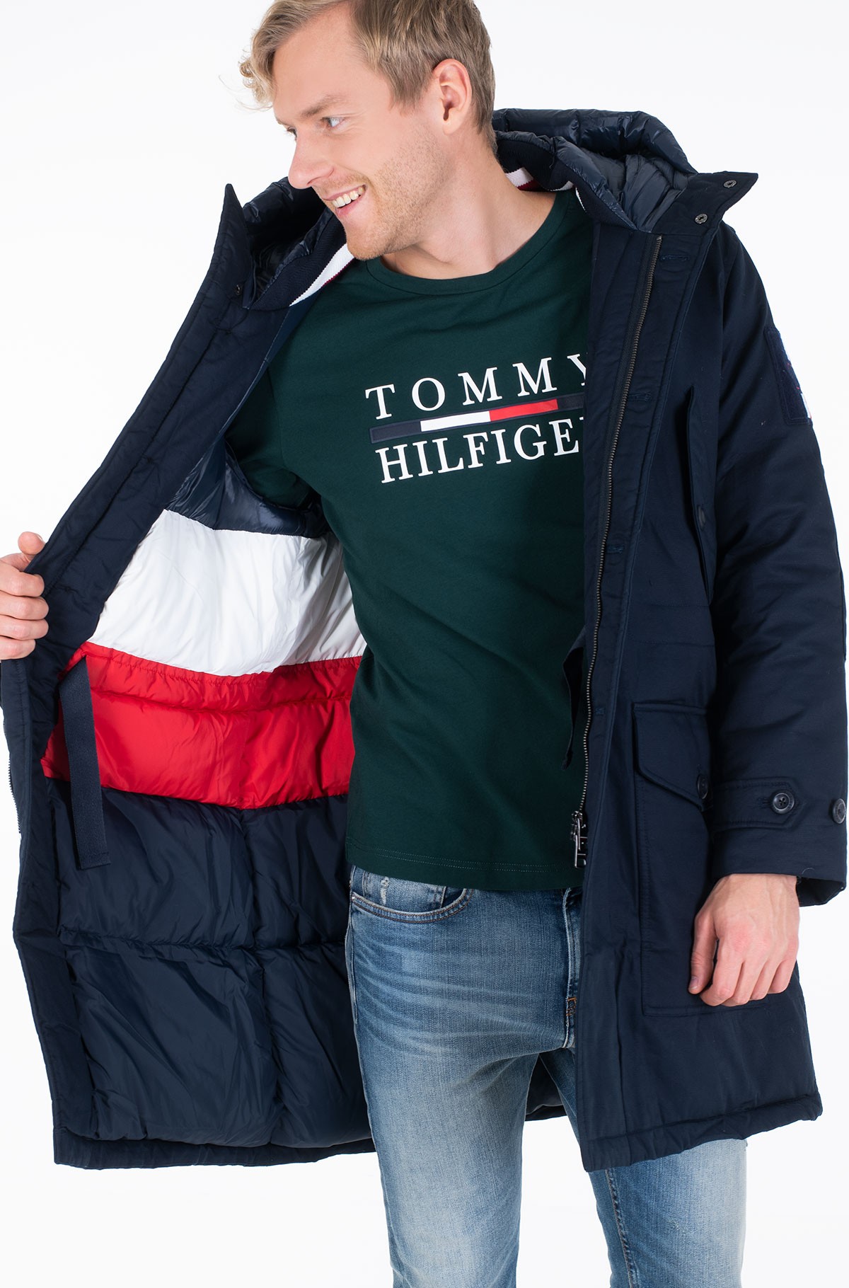 tommy jeans hooded parka