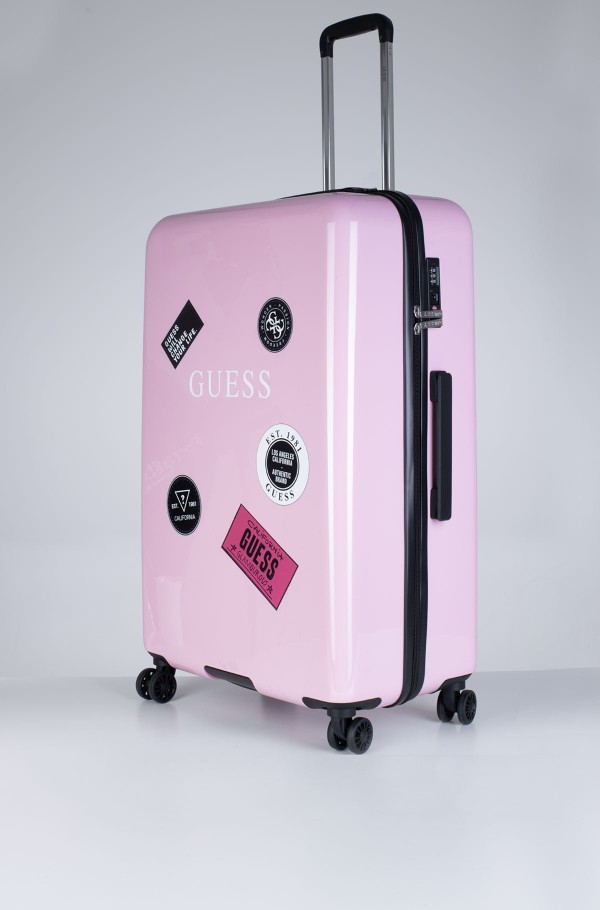 Guess hotsell luggage pink