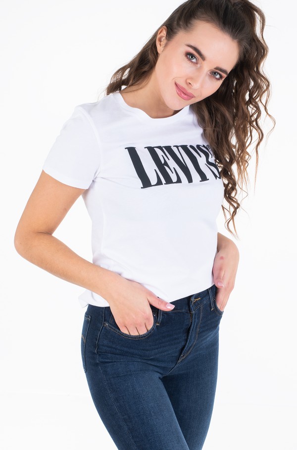 serif logo white T shirt 173690781 Levi s Short sleeve t shirts serif logo white T shirt 173690781 Levi s Short sleeve t shirts Denim Dream E pood