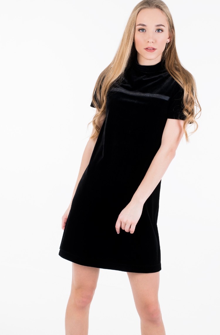 black Dress VELVET MOCK NECK DRESS Calvin Klein, Dresses black Dress VELVET  MOCK NECK DRESS Calvin Klein, Dresses | Denim Dream e-store