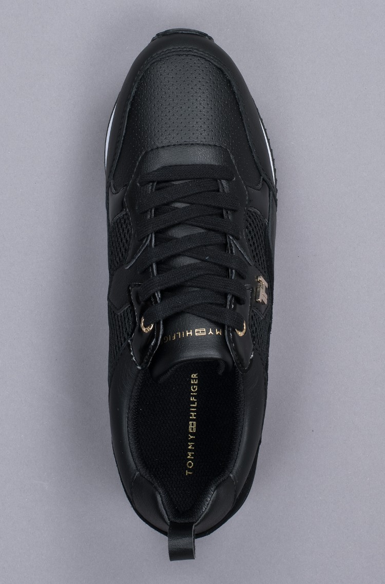 tommy black sneakers