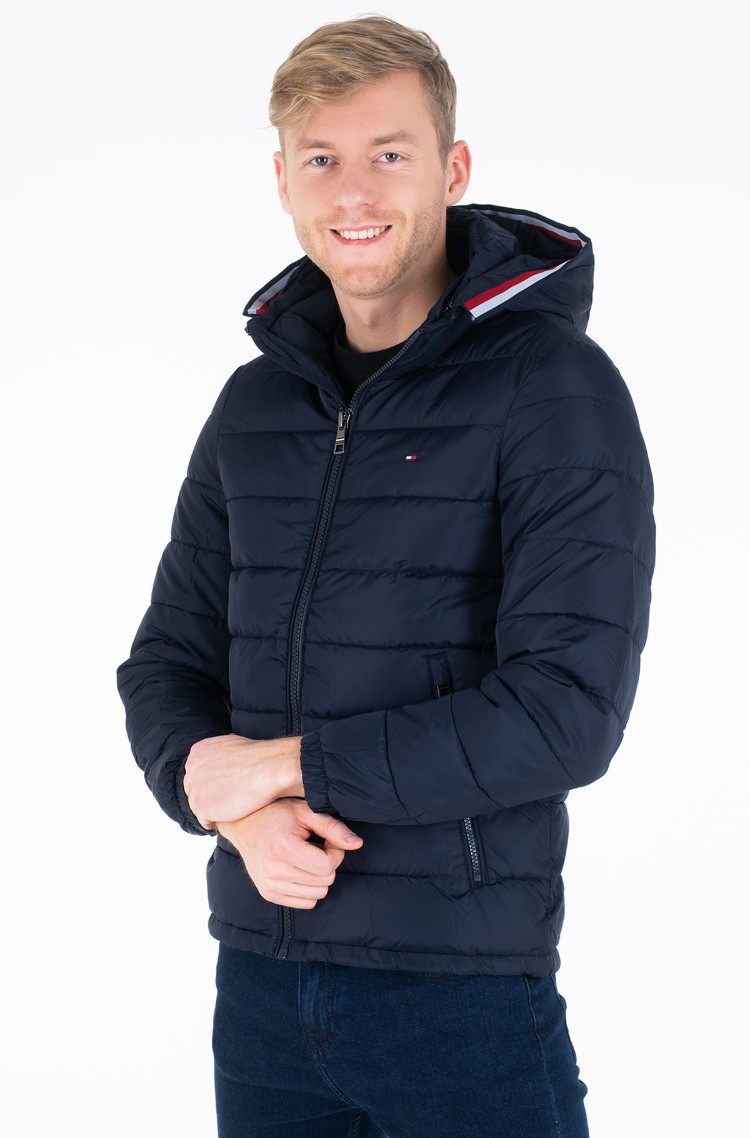 tommy jeans long padded hooded coat