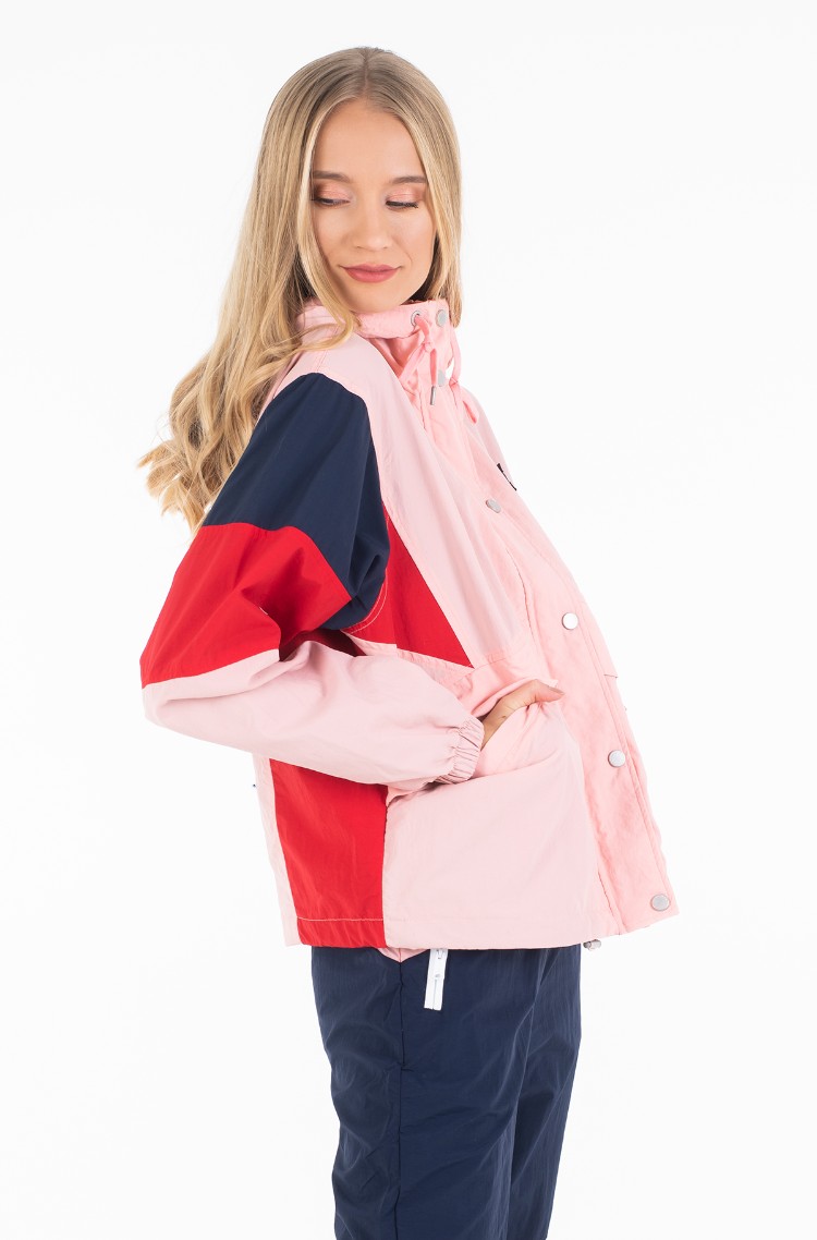 pink tommy hilfiger windbreaker