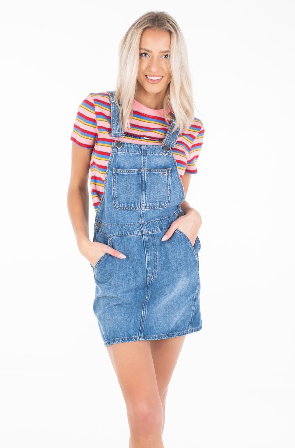 Tommy jeans outlet classic dungaree dress