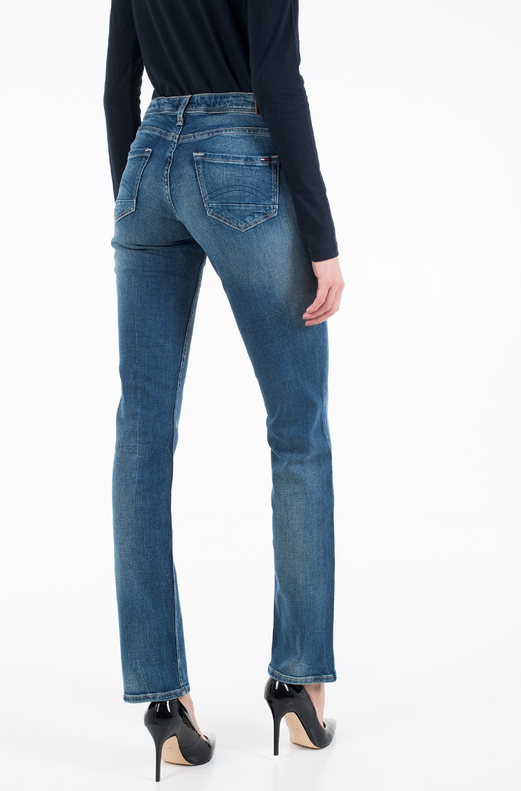 tommy hilfiger jeans mid rise straight sandy