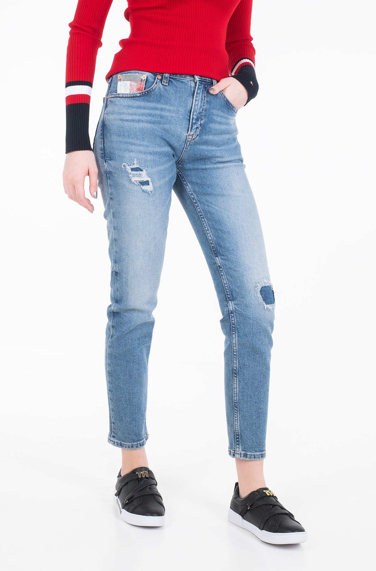 tommy jeans izzy high rise slim jeans