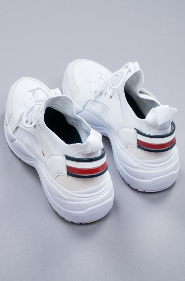 White Sneakers CHUNKY KNIT SNEAKER Tommy Hilfiger, Casual