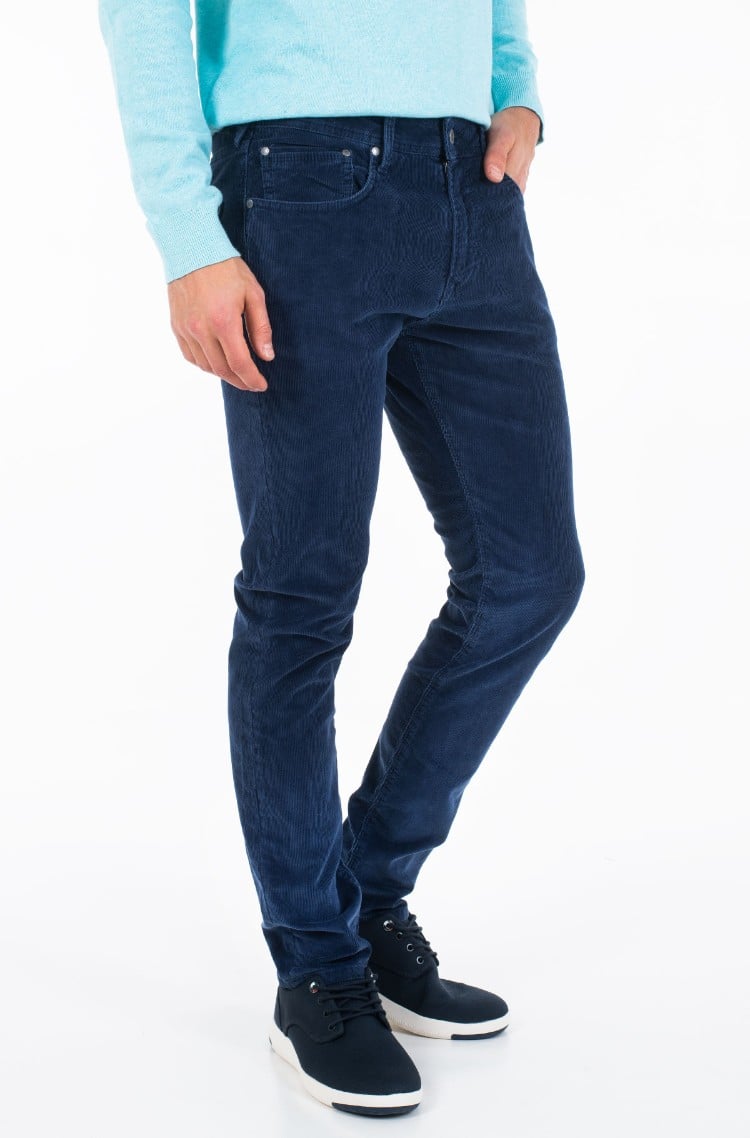 noon battle palm Blue 2 Velvet pants STANLEY CORD/PM211293YD5 Pepe Jeans, Mens Non-denim  pants | Denim Dream E-pood