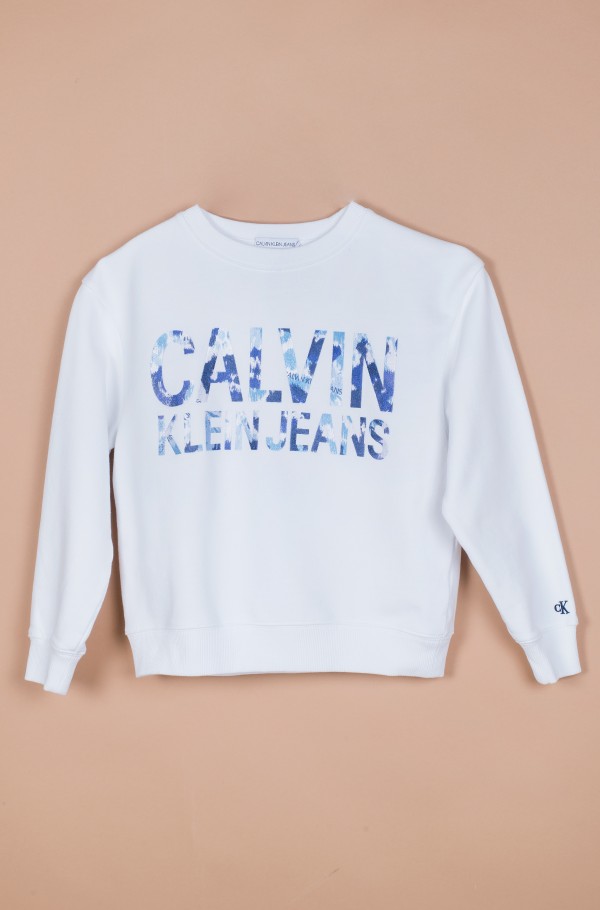 Calvin Klein Kids logo-print long-sleeve top - White