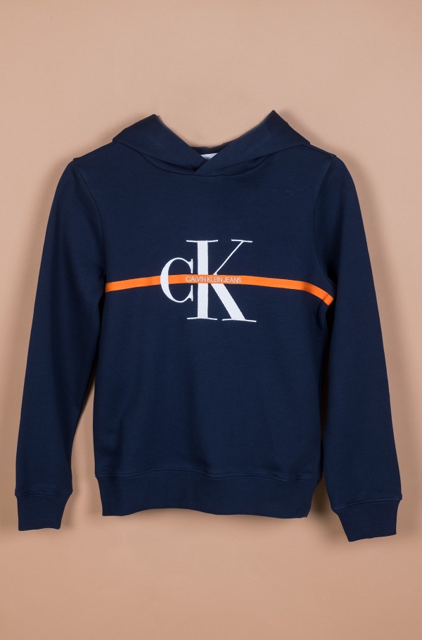 MONOGRAM STRIPE HOODIE