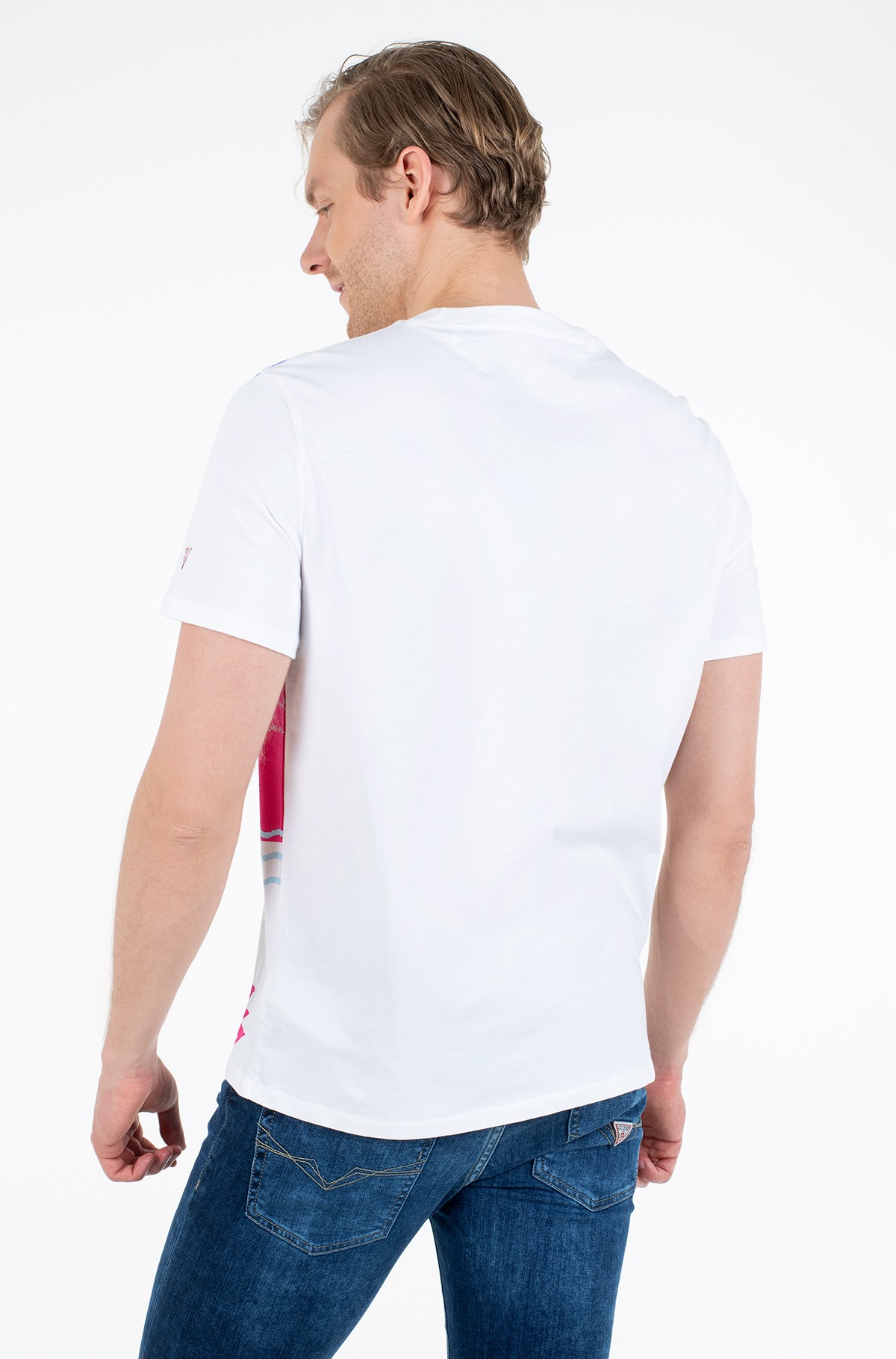 T Shirt M0gi40 I3z00 Guess Mens Short Sleeved Denim Dream E Pood