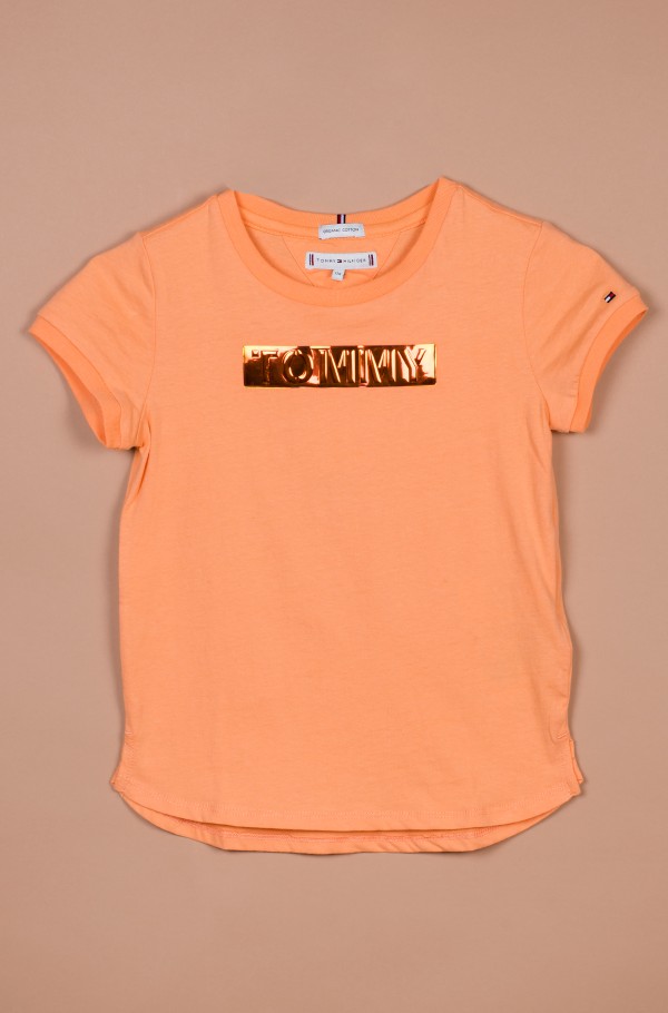 TOMMY FOIL LABEL TEE S/S