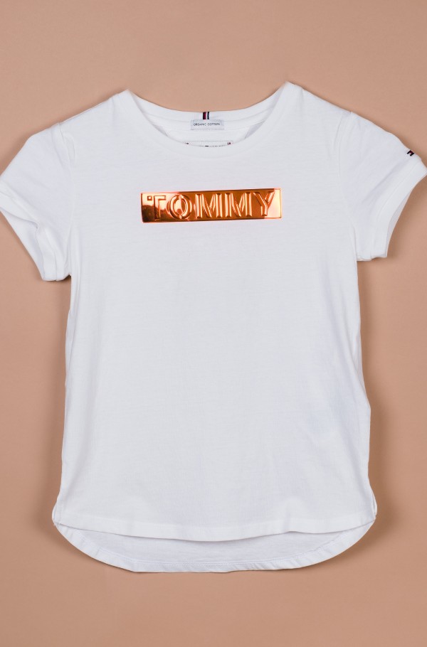 TOMMY FOIL LABEL TEE S/S