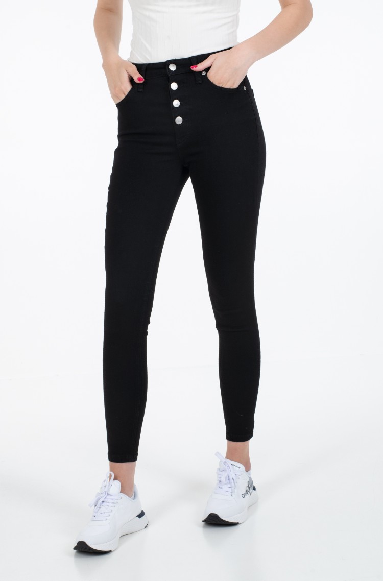 calvin klein women's black jeans