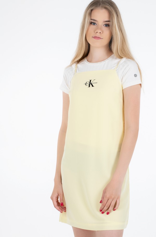 UTILITY DUNGAREE DRESS