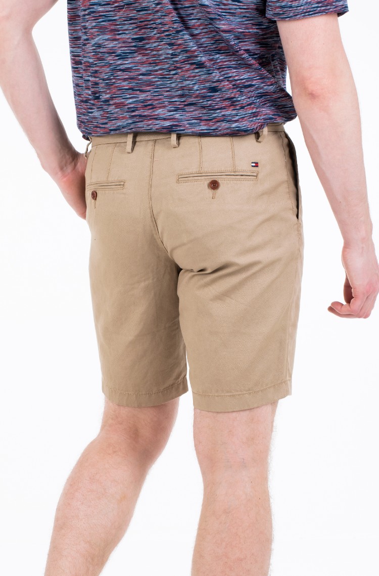 denim linen shorts