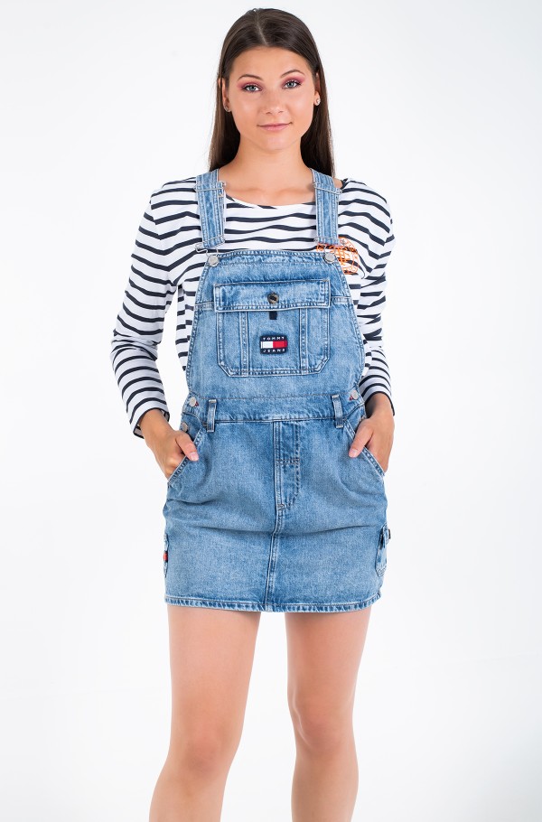 YOHOME Women Loose Sling Denim Skirt Dungaree Dress Overall Jeans Long  Pinafore, Blue, M - Walmart.com