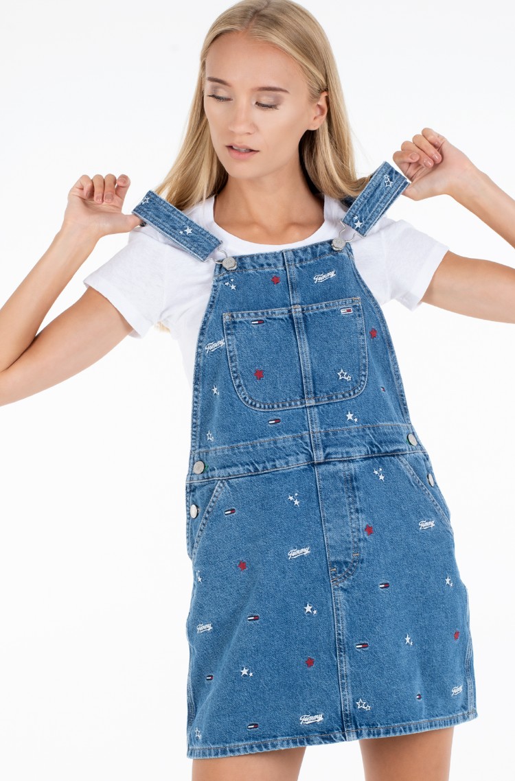 tommy jeans classic dungaree dress