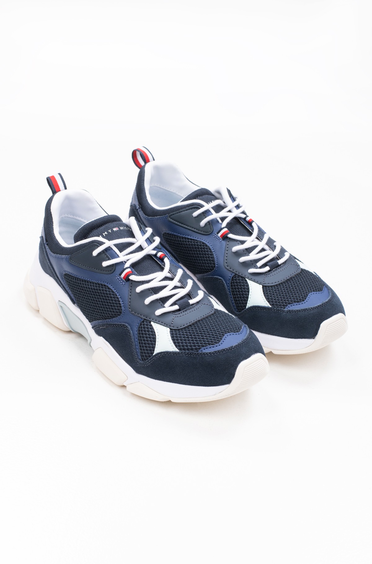 chunky material mix sneaker