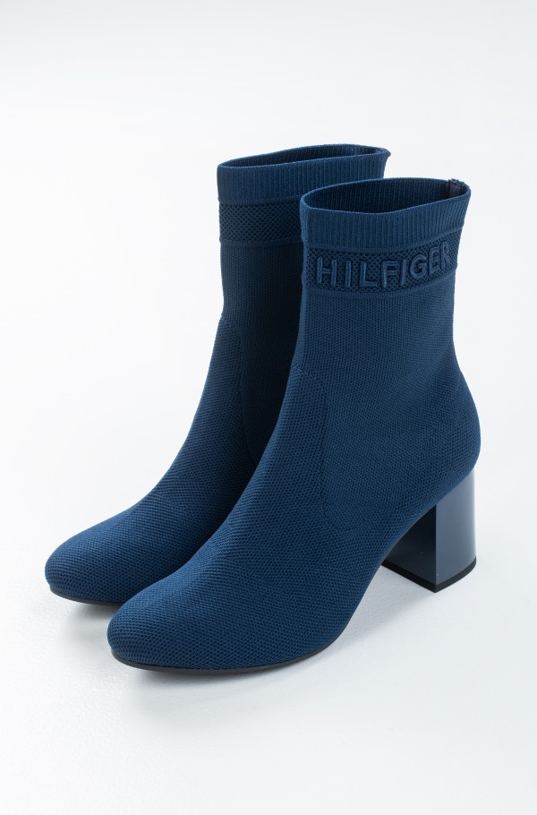 TOMMY KNIT MID HEEL BOOT