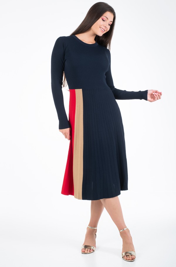 01Y Knitted dress ICON PLEATED C-NK DRS Tommy Hilfiger, Dresses 01Y Knitted dress  ICON PLEATED C-NK DRS Tommy Hilfiger, Dresses | Denim Dream E-pood